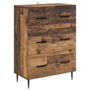 Skuffeskab Gammelt træ 66 x 34,5 x 89,5 cm Konstrueret træ