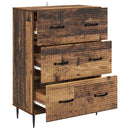 Skuffeskab Gammelt træ 66 x 34,5 x 89,5 cm Konstrueret træ