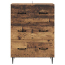 Skuffeskab Gammelt træ 66 x 34,5 x 89,5 cm Konstrueret træ