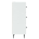Skuffeskab Hvid 33 x 34,5 x 89,5 cm Konstrueret træ