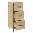 Skuffeskab Sonoma-eg 33 x 34,5 x 89,5 cm Konstrueret træ