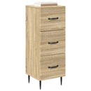 Skuffeskab Sonoma-eg 33 x 34,5 x 89,5 cm Konstrueret træ