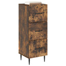 Skuffeskab Røget eg 33 x 34,5 x 89,5 cm Konstrueret træ