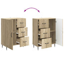 Sideboard Sonoma-eg 66 x 34,5 x 89,5 cm Konstrueret træ