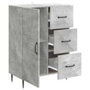 Sideboard Betongrå 66 x 34,5 x 89,5 cm Konstrueret træ
