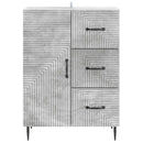 Sideboard Betongrå 66 x 34,5 x 89,5 cm Konstrueret træ