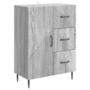 Sideboard Grå sonoma-eg 66 x 34,5 x 89,5 cm Konstrueret træ
