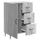 Sideboard Grå sonoma-eg 66 x 34,5 x 89,5 cm Konstrueret træ