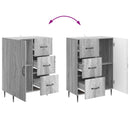 Sideboard Grå sonoma-eg 66 x 34,5 x 89,5 cm Konstrueret træ