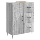 Sideboard Grå sonoma-eg 66 x 34,5 x 89,5 cm Konstrueret træ
