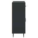 Sideboard med skuffe Sort 66 x 34,5 x 89,5 cm Konstrueret træ