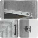 Sideboard Betongrå 66 x 34,5 x 89,5 cm Konstrueret træ