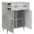 Sideboard Betongrå 66 x 34,5 x 89,5 cm Konstrueret træ
