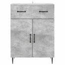 Sideboard Betongrå 66 x 34,5 x 89,5 cm Konstrueret træ