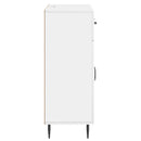 Sideboard Hvid højglans 66 x 34,5 x 89,5 cm Konstrueret træ