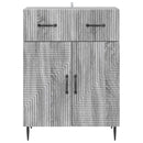 Sideboard Grå sonoma-eg 66 x 34,5 x 89,5 cm Konstrueret træ