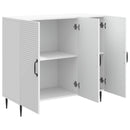 Sideboard Hvid 89 x 34,5 x 80 cm Konstrueret træ