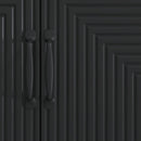 Sideboard Sort 89 x 34,5 x 80 cm Konstrueret træ