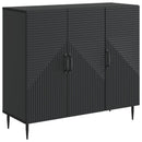 Sideboard Sort 89 x 34,5 x 80 cm Konstrueret træ