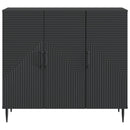 Sideboard Sort 89 x 34,5 x 80 cm Konstrueret træ