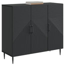 Sideboard Sort 89 x 34,5 x 80 cm Konstrueret træ