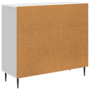 Sideboard Hvid højglans 89 x 34,5 x 80 cm Konstrueret træ