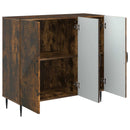 Sideboard Røget eg 89 x 34,5 x 80 cm Konstrueret træ