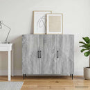 Sideboard Grå sonoma-eg 89 x 34,5 x 80 cm Konstrueret træ