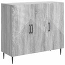 Sideboard Grå sonoma-eg 89 x 34,5 x 80 cm Konstrueret træ