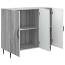 Sideboard Grå sonoma-eg 89 x 34,5 x 80 cm Konstrueret træ