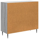 Sideboard Grå sonoma-eg 89 x 34,5 x 80 cm Konstrueret træ