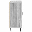 Sideboard Grå sonoma-eg 89 x 34,5 x 80 cm Konstrueret træ
