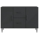 Sideboard med skuffe Sort 89 x 34,5 x 60 cm Konstrueret træ