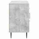 Sideboard med skuffe Betongrå 89 x 34,5 x 60 cm Konstrueret træ