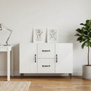 Sideboard Hvid højglans 89 x 34,5 x 60 cm Konstrueret træ