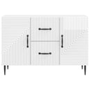 Sideboard Hvid højglans 89 x 34,5 x 60 cm Konstrueret træ