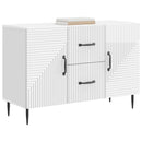 Sideboard Hvid højglans 89 x 34,5 x 60 cm Konstrueret træ