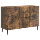 Sideboard med skuffe Røget eg 89 x 34,5 x 60 cm Konstrueret træ