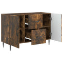 Sideboard med skuffe Røget eg 89 x 34,5 x 60 cm Konstrueret træ