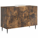 Sideboard med skuffe Røget eg 89 x 34,5 x 60 cm Konstrueret træ