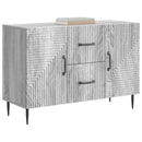 Sideboard Grå sonoma-eg 89 x 34,5 x 60 cm Konstrueret træ