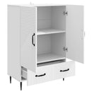 Sideboard med skuffe Hvid 66 x 34,5 x 95 cm Konstrueret træ