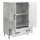 Sideboard med skuffe Betongrå 66 x 34,5 x 95 cm Konstrueret træ