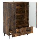 Sideboard med skuffe Røget eg 66 x 34,5 x 95 cm Konstrueret træ
