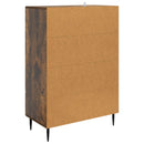 Sideboard med skuffe Røget eg 66 x 34,5 x 95 cm Konstrueret træ