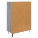Sideboard Grå sonoma-eg 66 x 34,5 x 95 cm Konstrueret træ