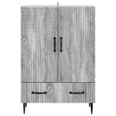 Sideboard Grå sonoma-eg 66 x 34,5 x 95 cm Konstrueret træ