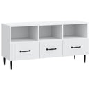 TV-skab med skuffe Hvid 102 x 34,5 x 50 cm Konstrueret træ