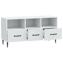TV-skab med skuffe Hvid 102 x 34,5 x 50 cm Konstrueret træ