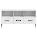 TV-skab med skuffe Hvid 102 x 34,5 x 50 cm Konstrueret træ